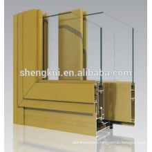 Aluminium extruding profiles for sliding window